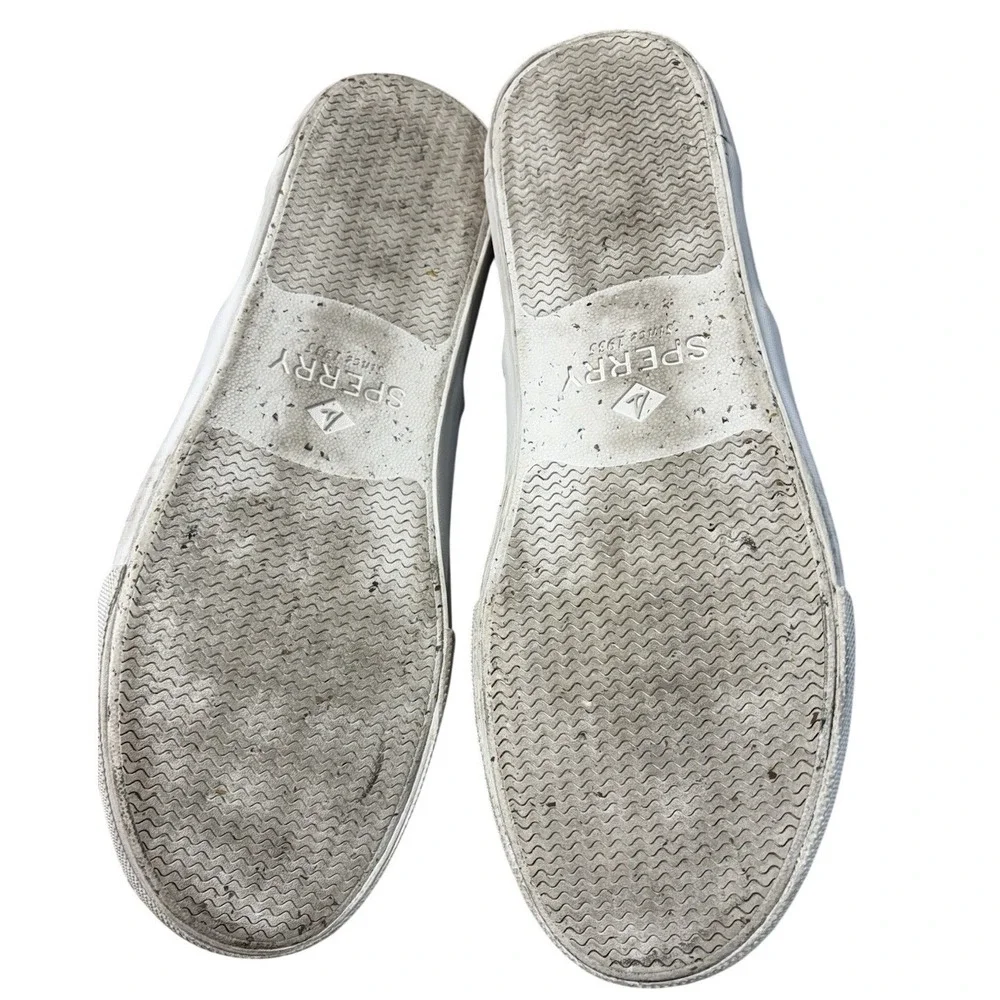 Sperry Top Sider Navy Canvas Boat Sneakers Shoes Mens Size‎ 11.5